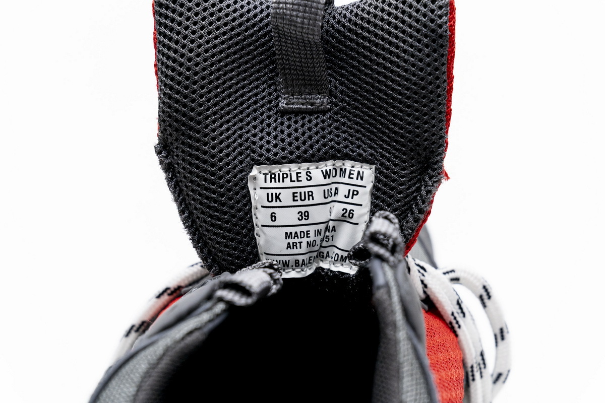 Coco Shoes Balenciaga Triple S Grey Red 544351 W09O1 2262 - Cocoshoesvip.net