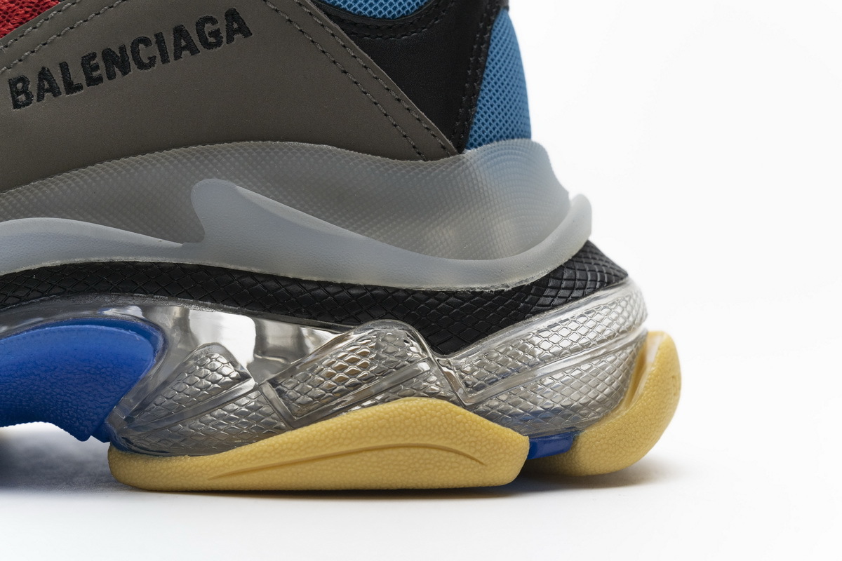 Coco Shoes Balenciaga Triple S Blue Red 544351 W09O1 2120 - Cocoshoesvip.net