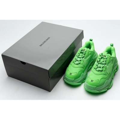 Balenciaga Triple S Neon Green Clear Sole 544351 W09OL 3801 02