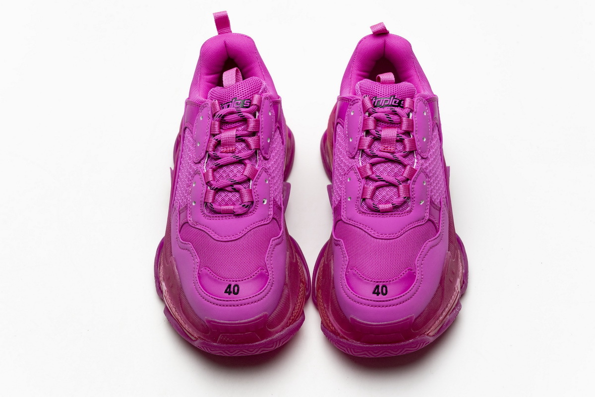 Coco Shoes Balenciaga Triple S Plum Red 541624 W09O1 2132 - Cocoshoesvip.net