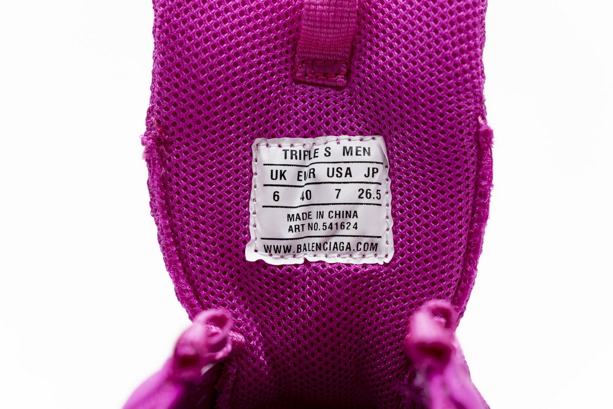 Coco Shoes Balenciaga Triple S Plum Red 541624 W09O1 2132 - Cocoshoesvip.net