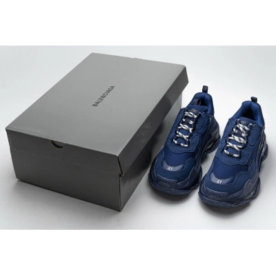 Balenciaga Triple S Clear Sole Navy 541624 W09O1 4107 02