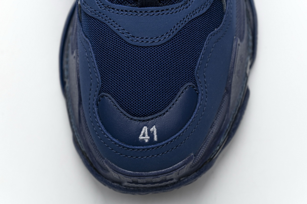 Coco Shoes Balenciaga Triple S Clear Sole Navy 541624 W09O1 4107 - Cocoshoesvip.net