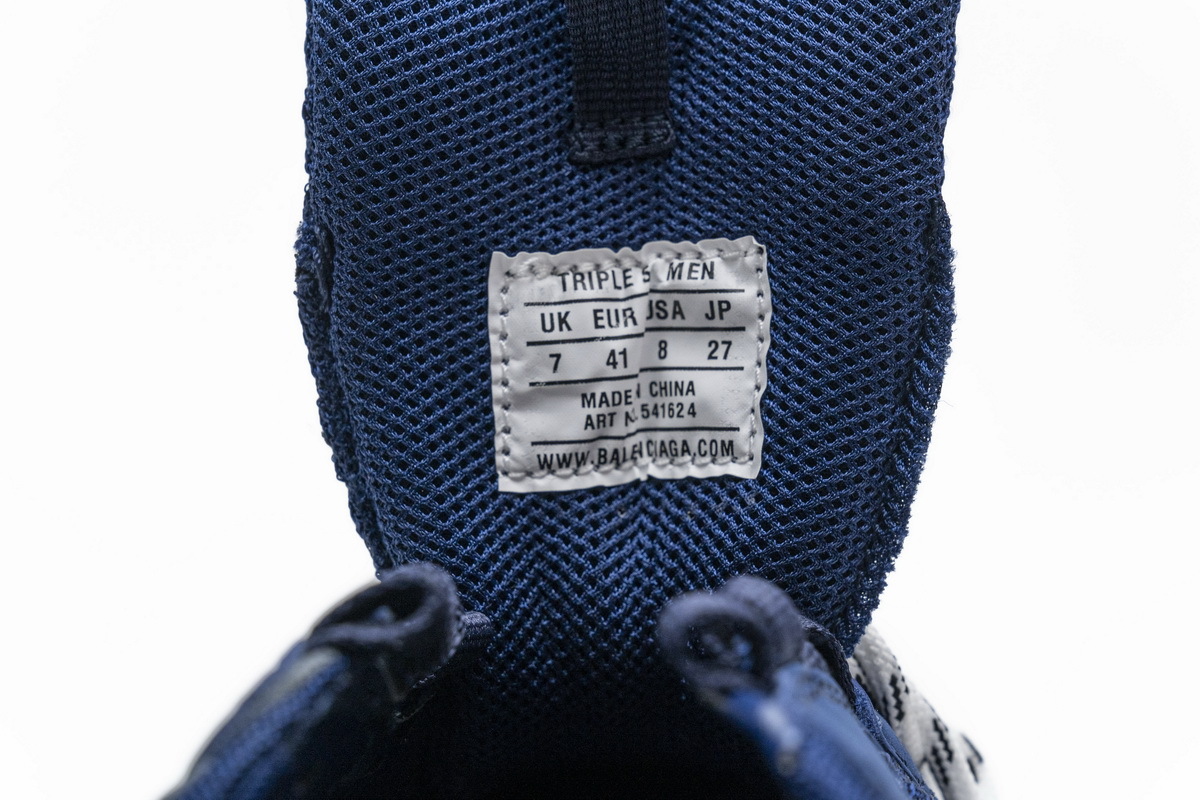 Coco Shoes Balenciaga Triple S Clear Sole Navy 541624 W09O1 4107 - Cocoshoesvip.net