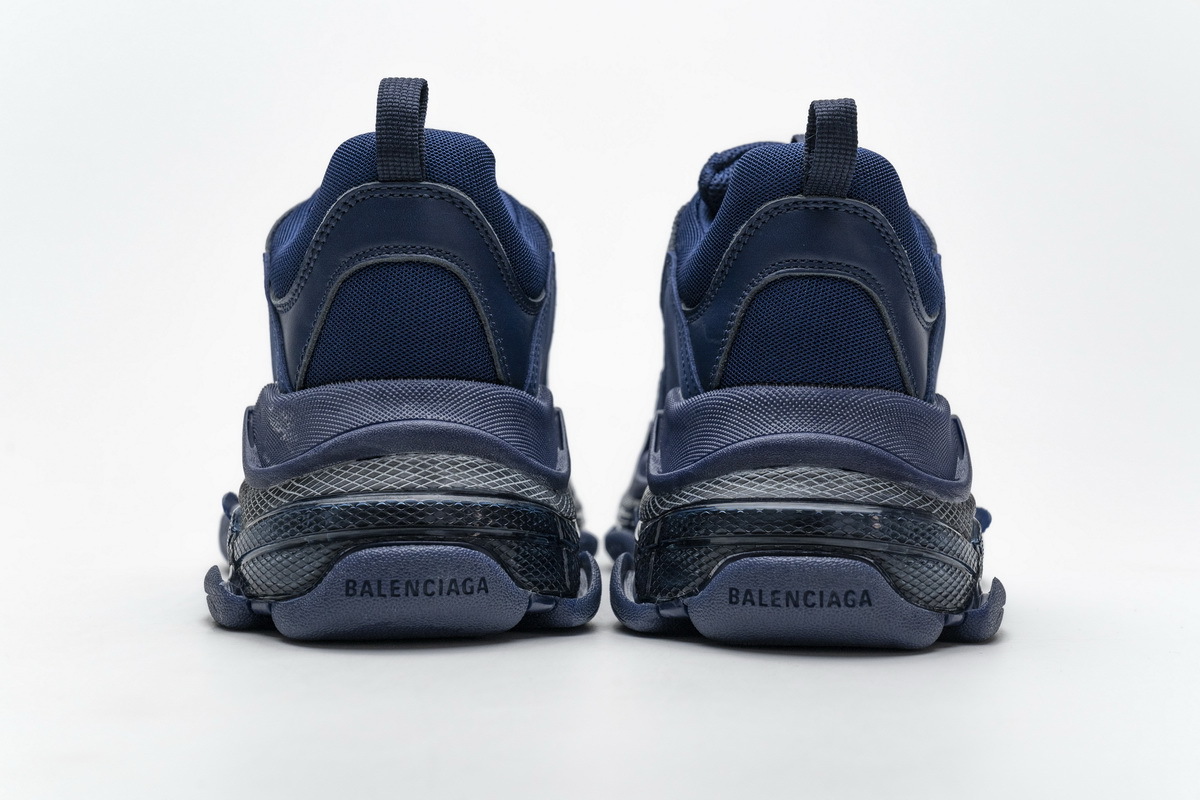 Coco Shoes Balenciaga Triple S Clear Sole Navy 541624 W09O1 4107 - Cocoshoesvip.net