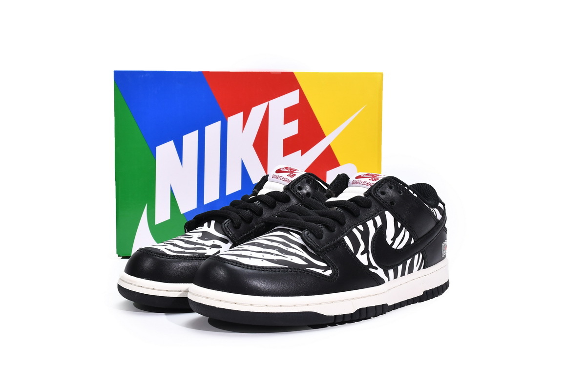 Coco Shoes Quartersnacks x Nike Dunk SB Low Zebra DM3510-001 - Cocoshoesvip.net