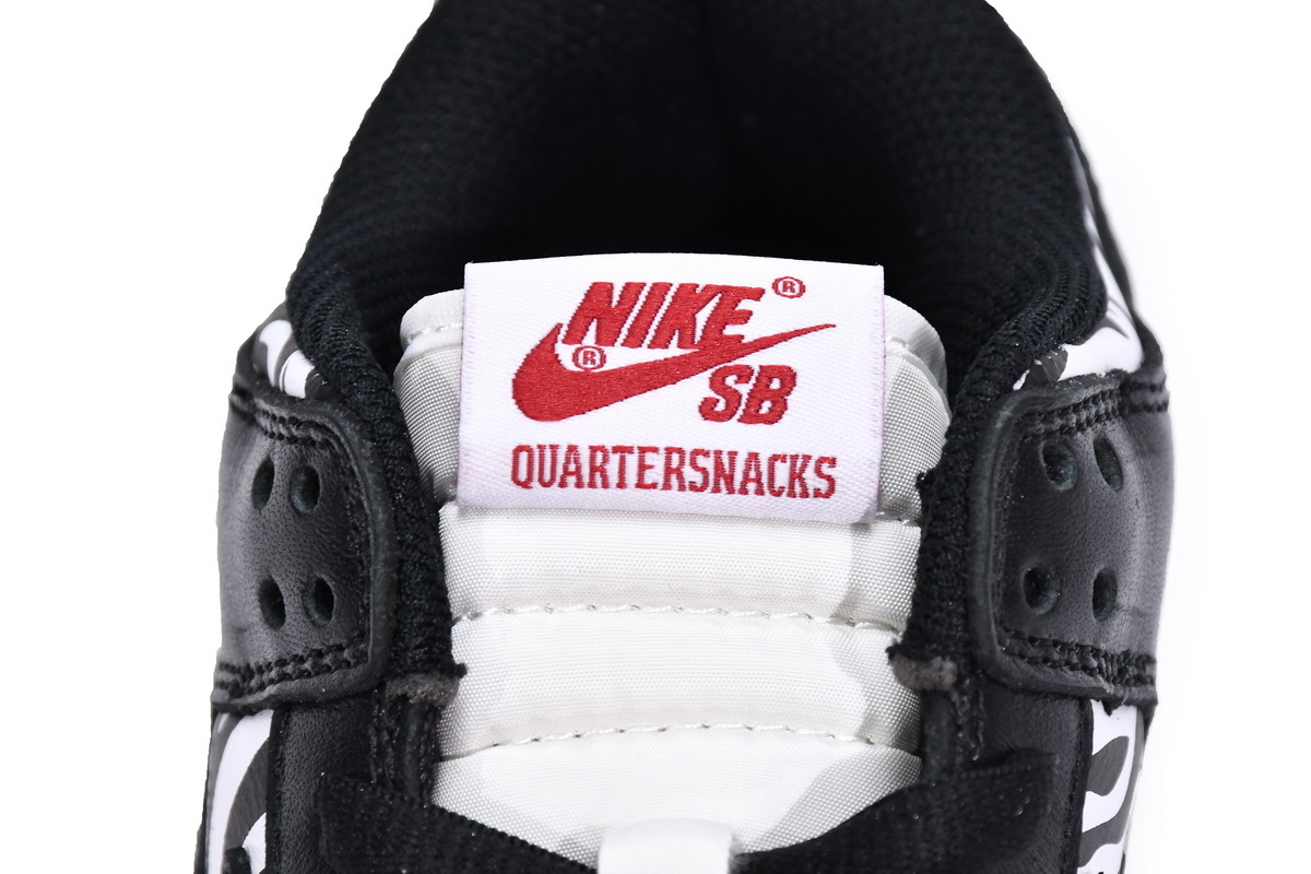 Coco Shoes Quartersnacks x Nike Dunk SB Low Zebra DM3510-001 - Cocoshoesvip.net