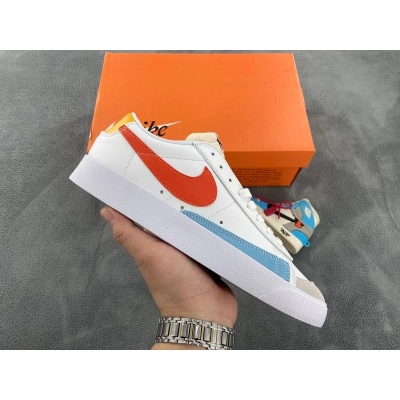 Nike Blazer Low 77 White Red Blue DC4769-105 01