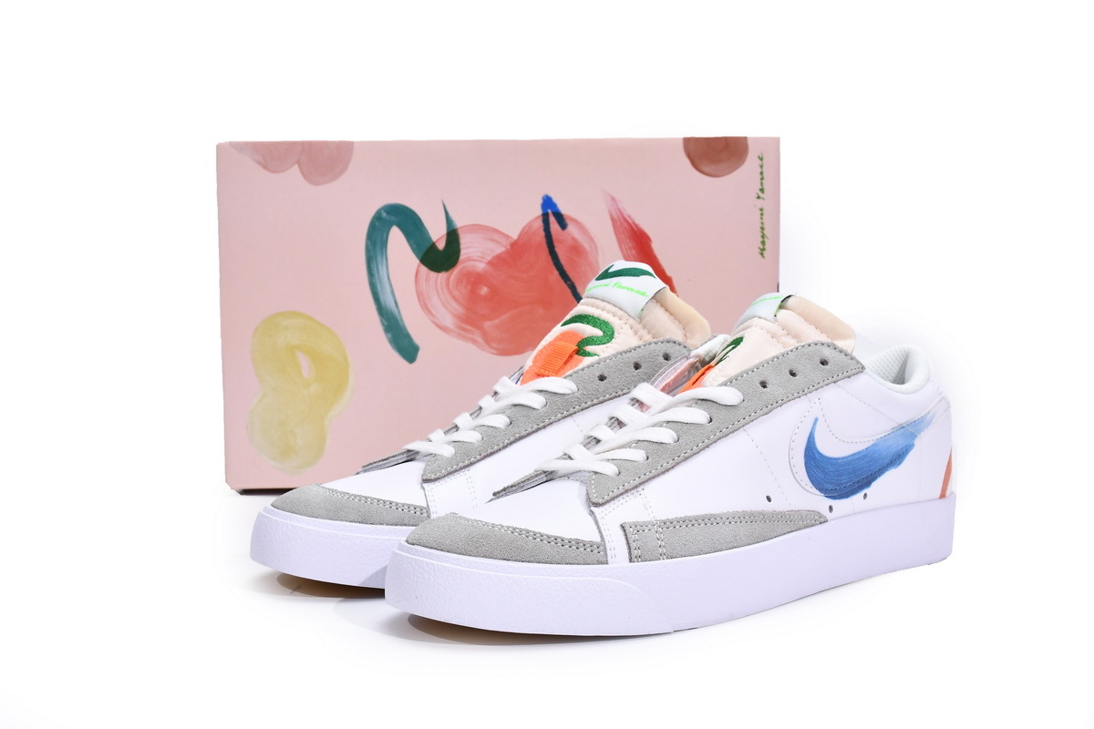 Coco Shoes Nike Blazer Low 77 Flyleather Mayumi Yamase White DM0882-100 - Cocoshoesvip.net