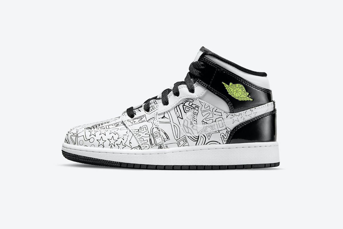 Coco Shoes Air Jordan 1 Mid SE DIY (GS) DC4099-100 - Cocoshoesvip.net