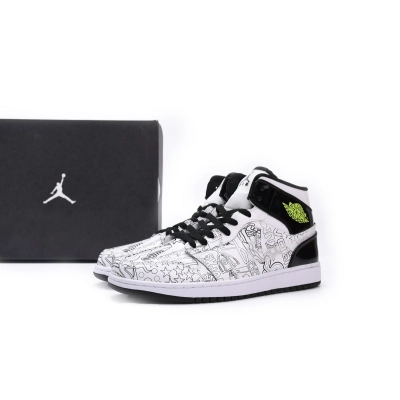 Air Jordan 1 Mid SE DIY (GS) DC4099-100 02