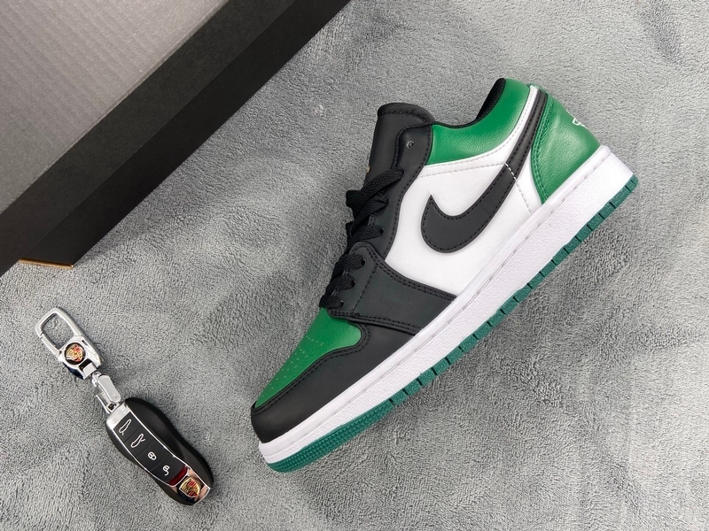 Coco Shoes Air Jordan 1 Low Green Toe 553558-371 - Cocoshoesvip.net