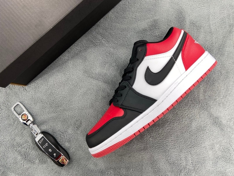 Coco Shoes Air Jordan 1 Low Bred Toe 553558-612 - Cocoshoesvip.net