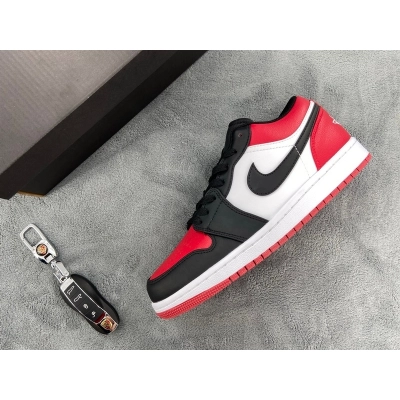 Air Jordan 1 Low Bred Toe 553558-612 02