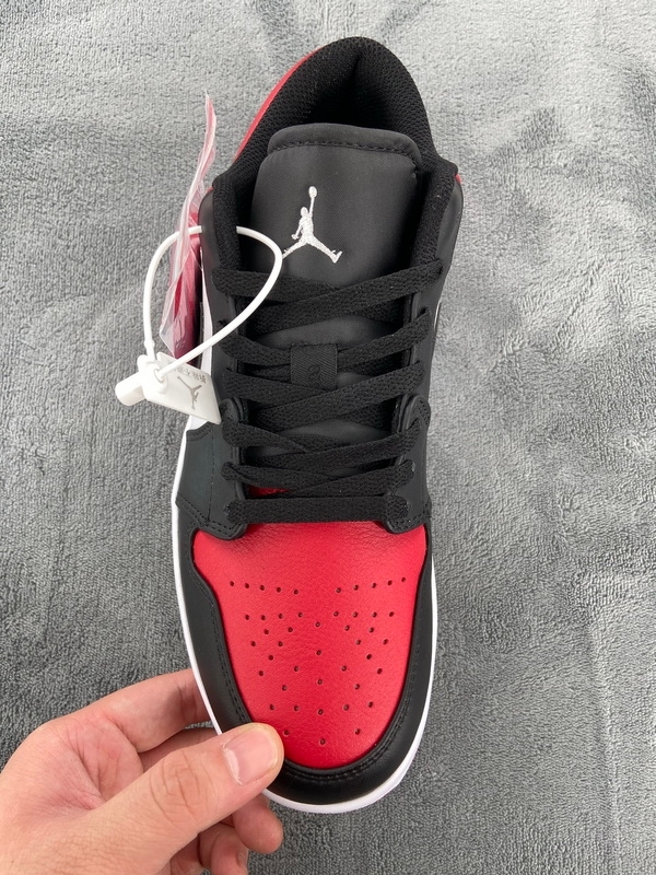Coco Shoes Air Jordan 1 Low Bred Toe 553558-612 - Cocoshoesvip.net
