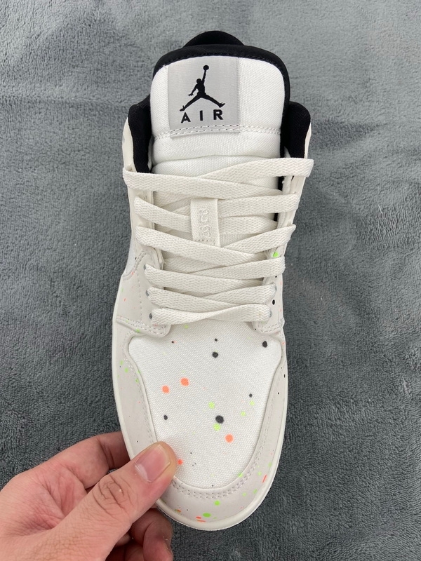 Coco Shoes Air Jordan 1 LOW SE GS 'PAINT SPLATTER' DH3295-100 - Cocoshoesvip.net