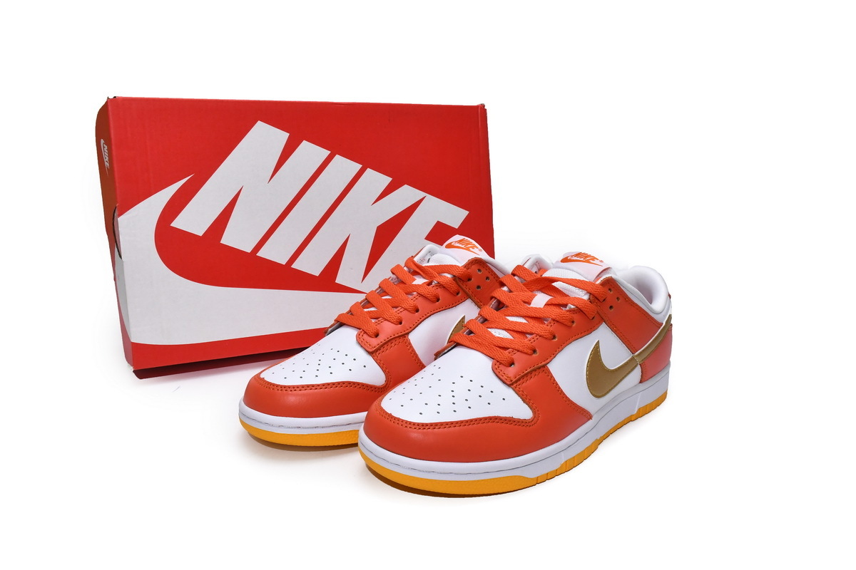 Coco Shoes Nike Dunk SB Low White/Orange Blaze-Gold DQ4690-800 - Cocoshoesvip.net