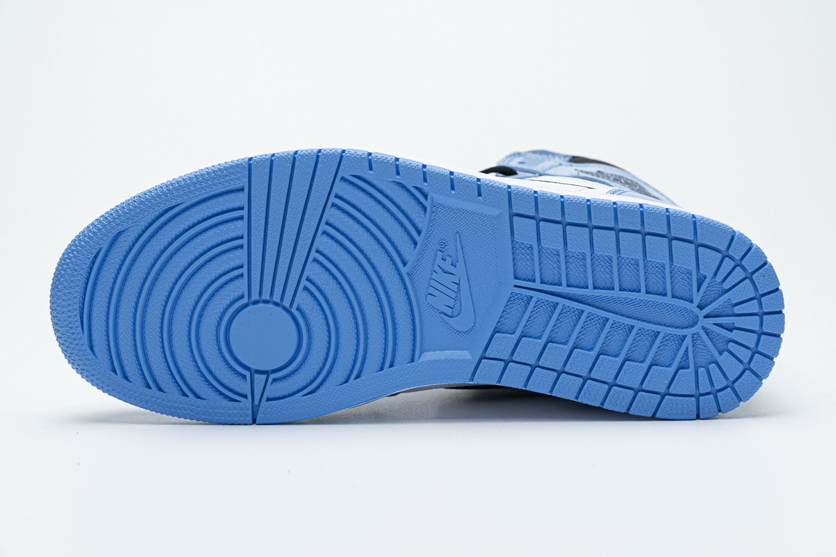 Coco Shoes Air Jordan 1 Retro High White University Blue Black 555088-134 - Cocoshoesvip.net