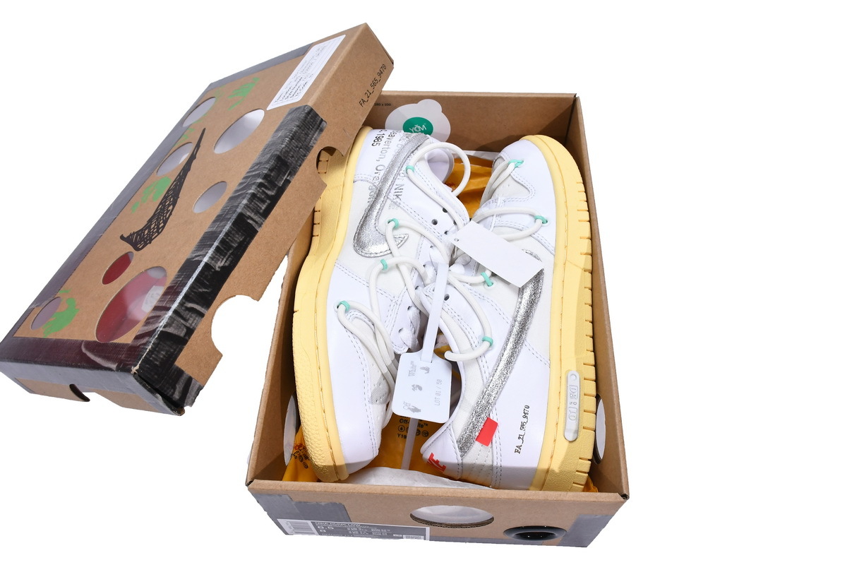 Coco Shoes Nike Dunk Low Off-White Lot 1 DM1602-127 - Cocoshoesvip.net