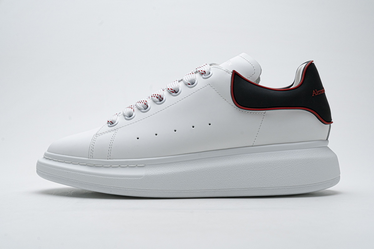 Coco Shoes Alexander McQueen Oversized White Black Red Outline 625156WHXMT9183 - Cocoshoesvip.net
