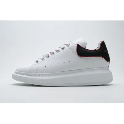 Alexander McQueen Oversized White Black Red Outline 625156WHXMT9183 01