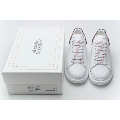 Alexander McQueen Oversized White Black Red Outline 625156WHXMT9183 02