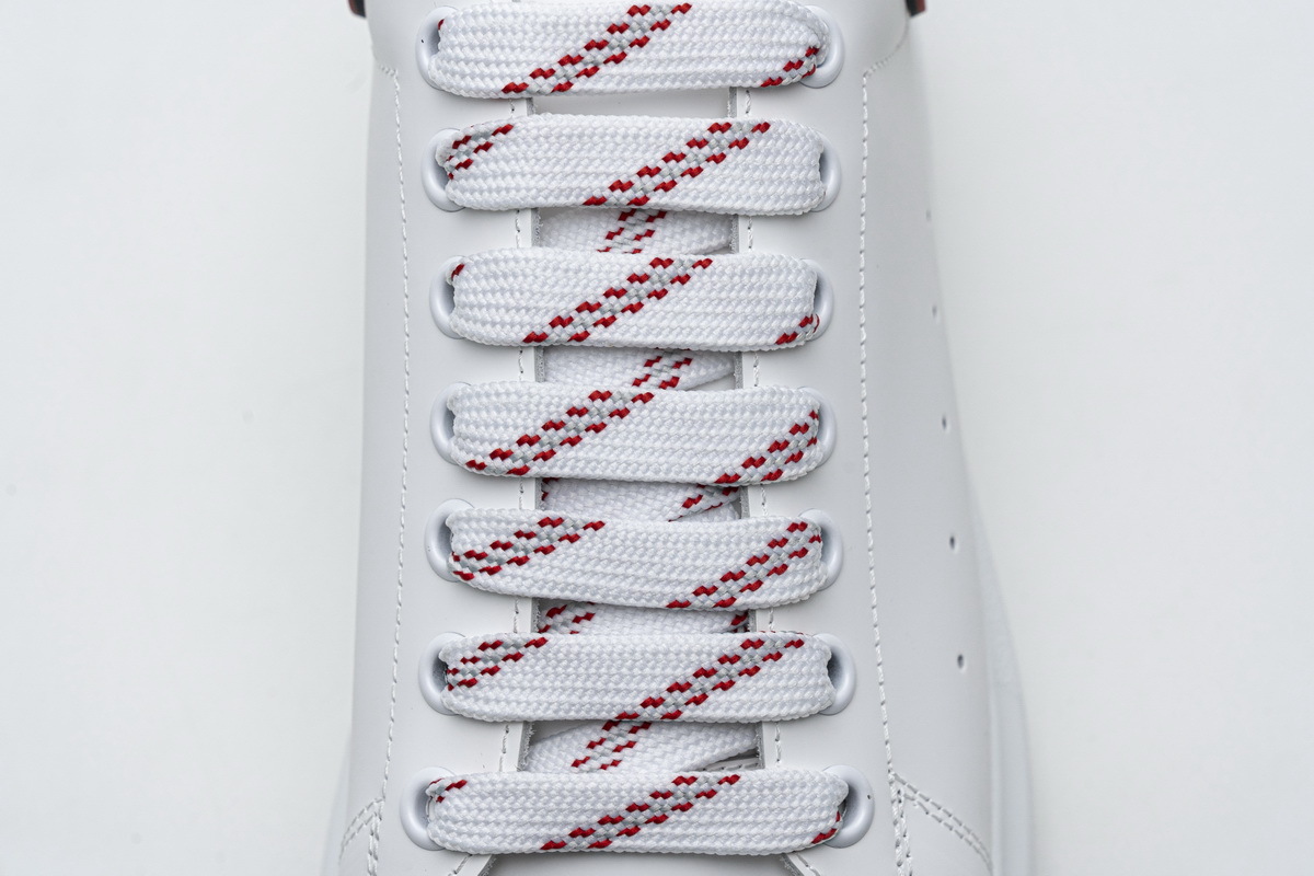 Coco Shoes Alexander McQueen Oversized White Black Red Outline 625156WHXMT9183 - Cocoshoesvip.net