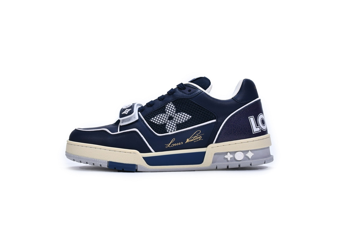 Coco Shoes Louis Vuitton Trainer Navy Mesh 1A9DEF - Cocoshoesvip.net