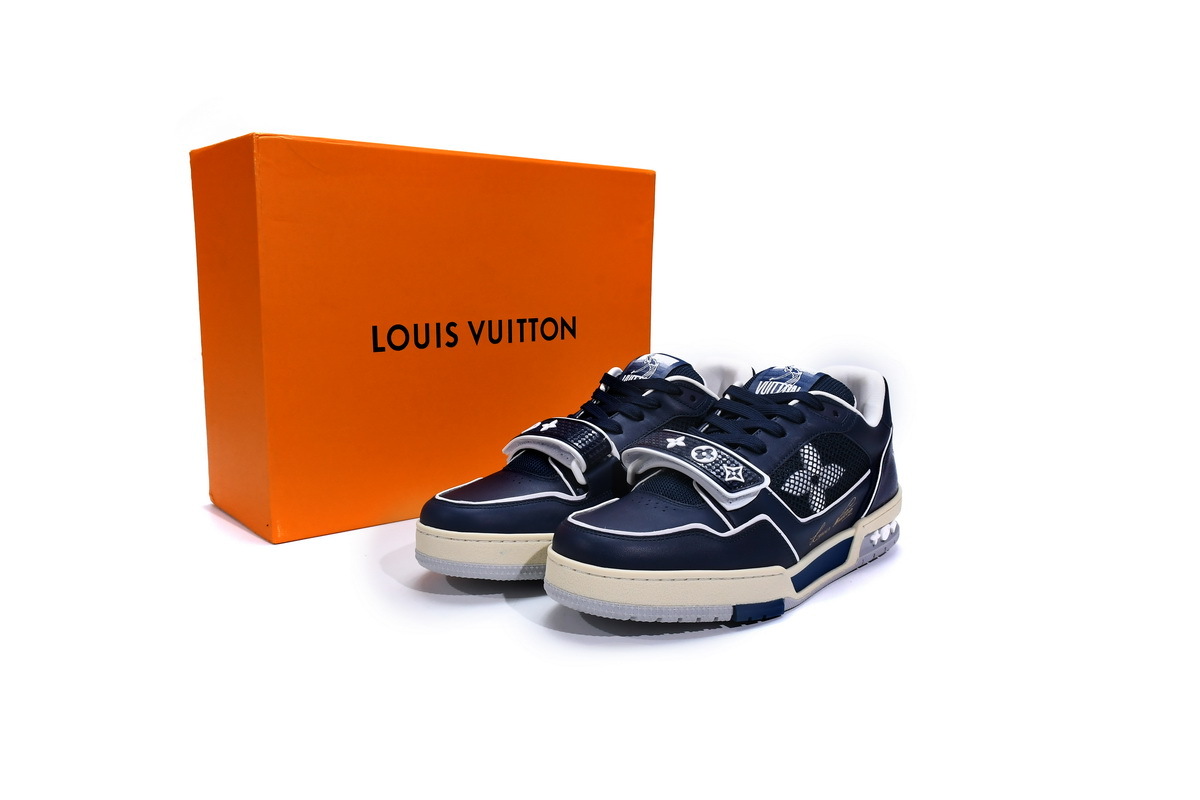 Coco Shoes Louis Vuitton Trainer Navy Mesh 1A9DEF - Cocoshoesvip.net