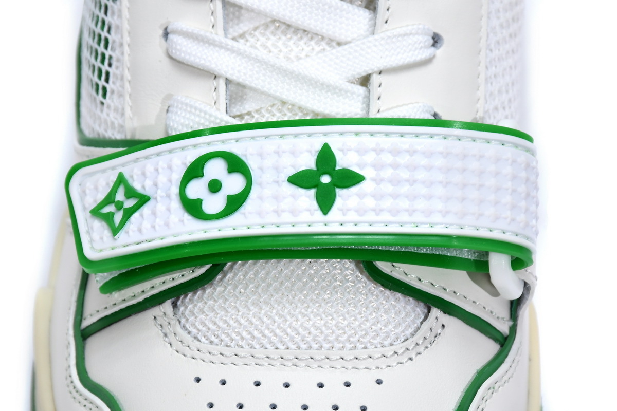 Coco Shoes Louis Vuitton Trainer Green Mesh 1A98UX - Cocoshoesvip.net