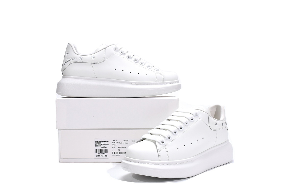 Coco Shoes Alexander McQueen Oversized Silver Phoenix Tail Color - Cocoshoesvip.net