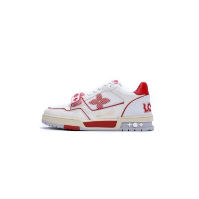 Louis Vuitton Trainer Red Mesh 1A98VI 01