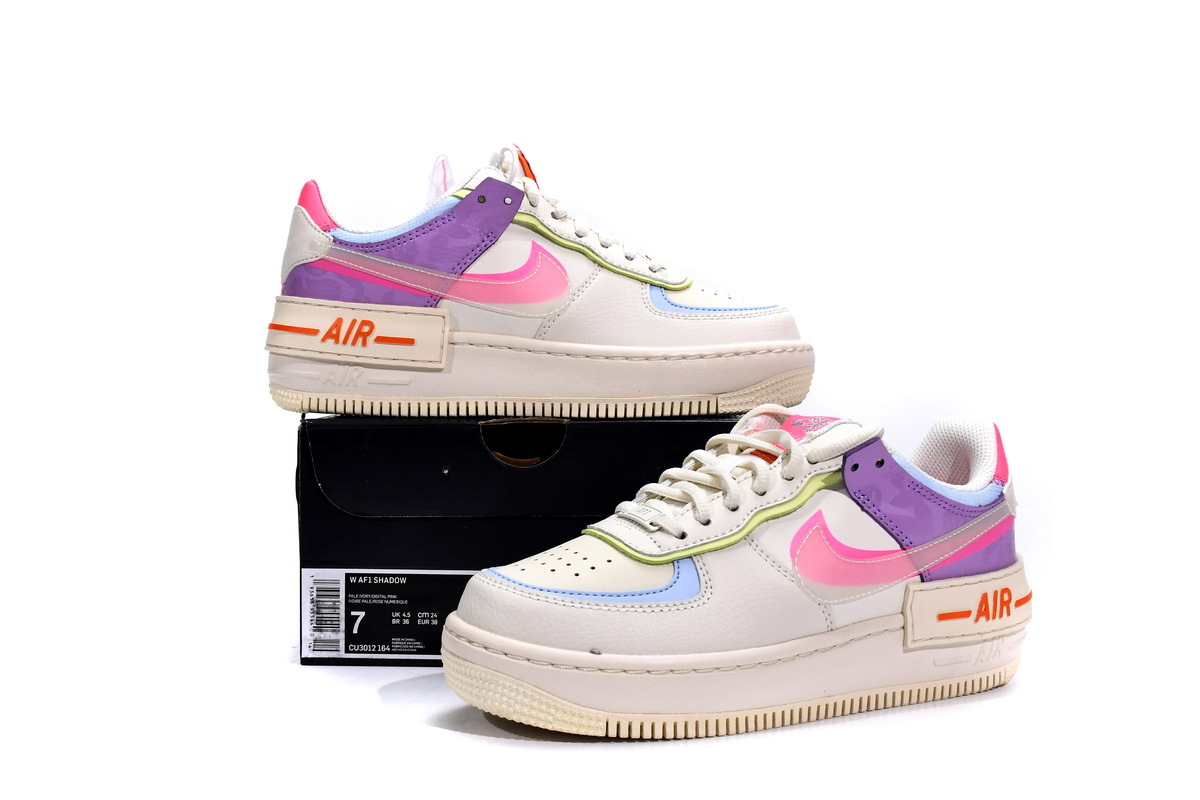 Coco Shoes Nike Air Force 1 Shadow Beige Pale Ivory CU3012-164 - Cocoshoesvip.net