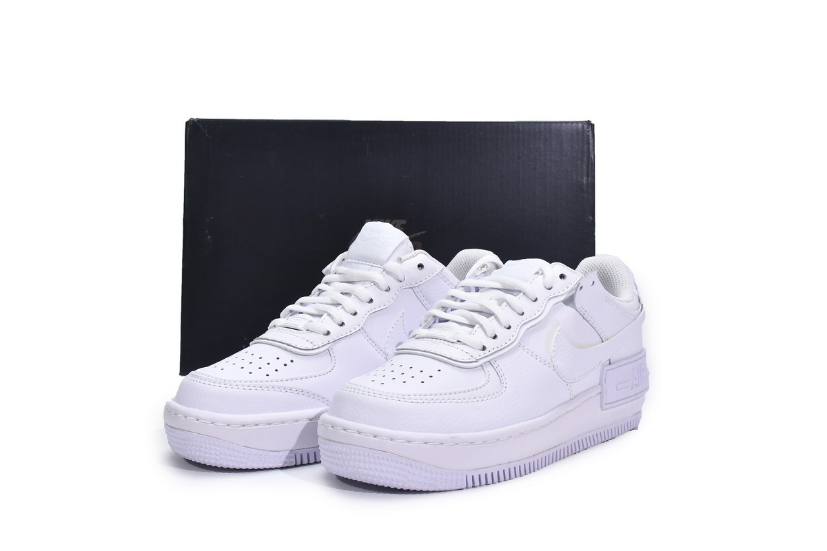 Coco Shoes Nike Air Force 1 Shadow Triple White CI0919-100 - Cocoshoesvip.net