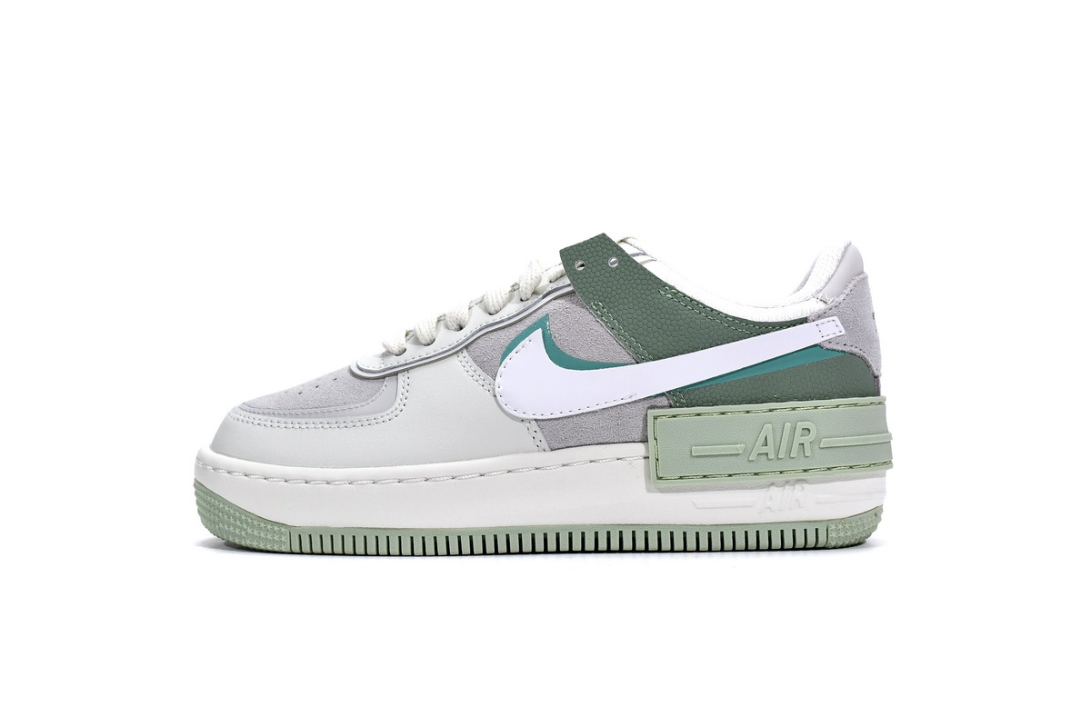 Coco Shoes Nike Air Force 1 Shadow Spruce Aura White CW2655-001 - Cocoshoesvip.net
