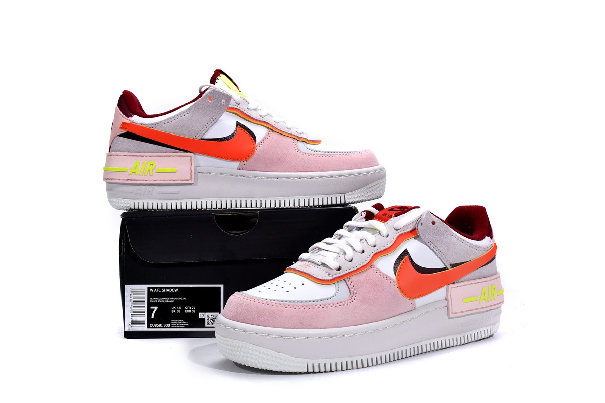 Coco Shoes Nike Air Force 1 Shadow Orange Pearl CU8591-600 - Cocoshoesvip.net