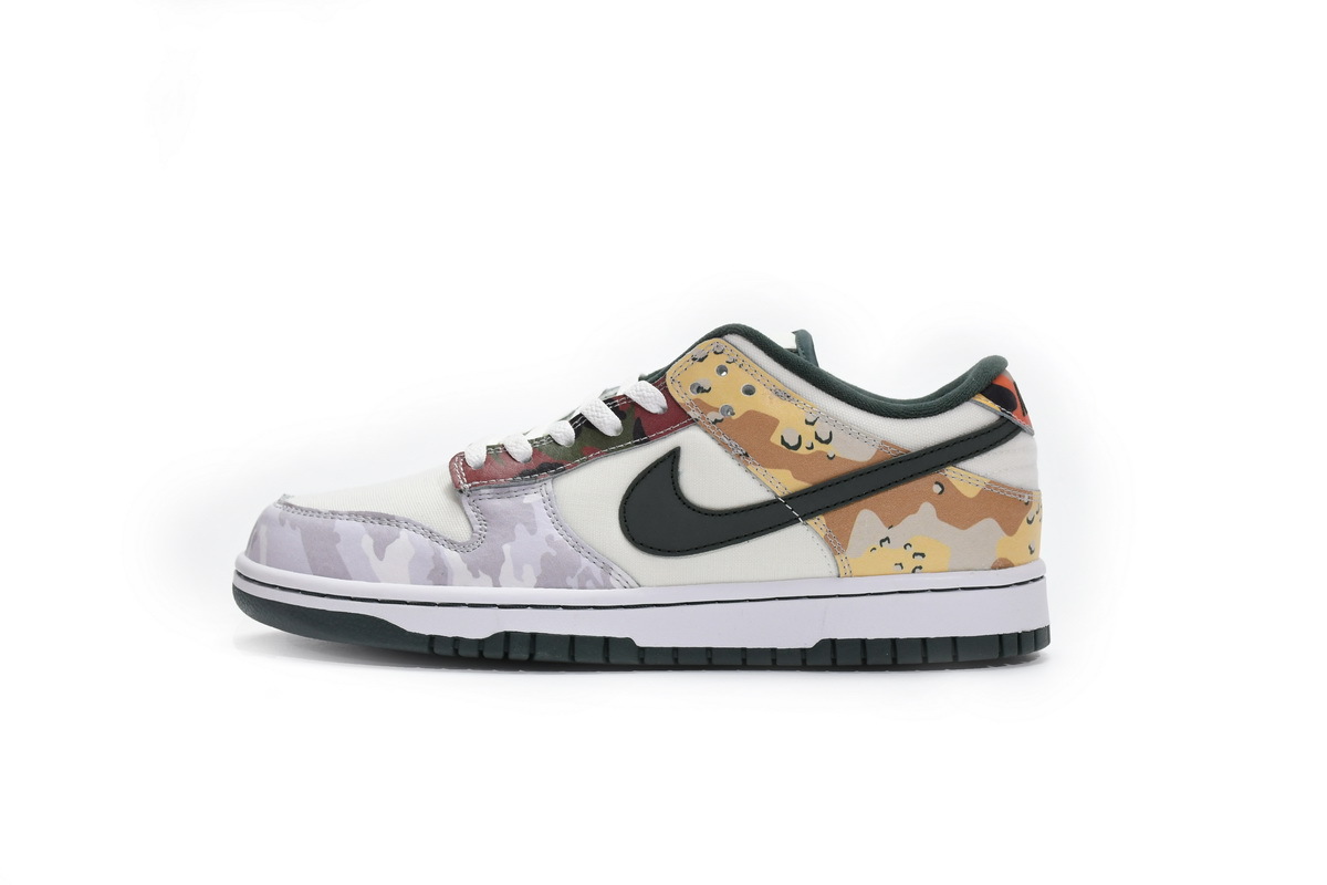Coco Shoes Nike Dunk Low SE Sail Multi-Camo DH0957-100 - Cocoshoesvip.net