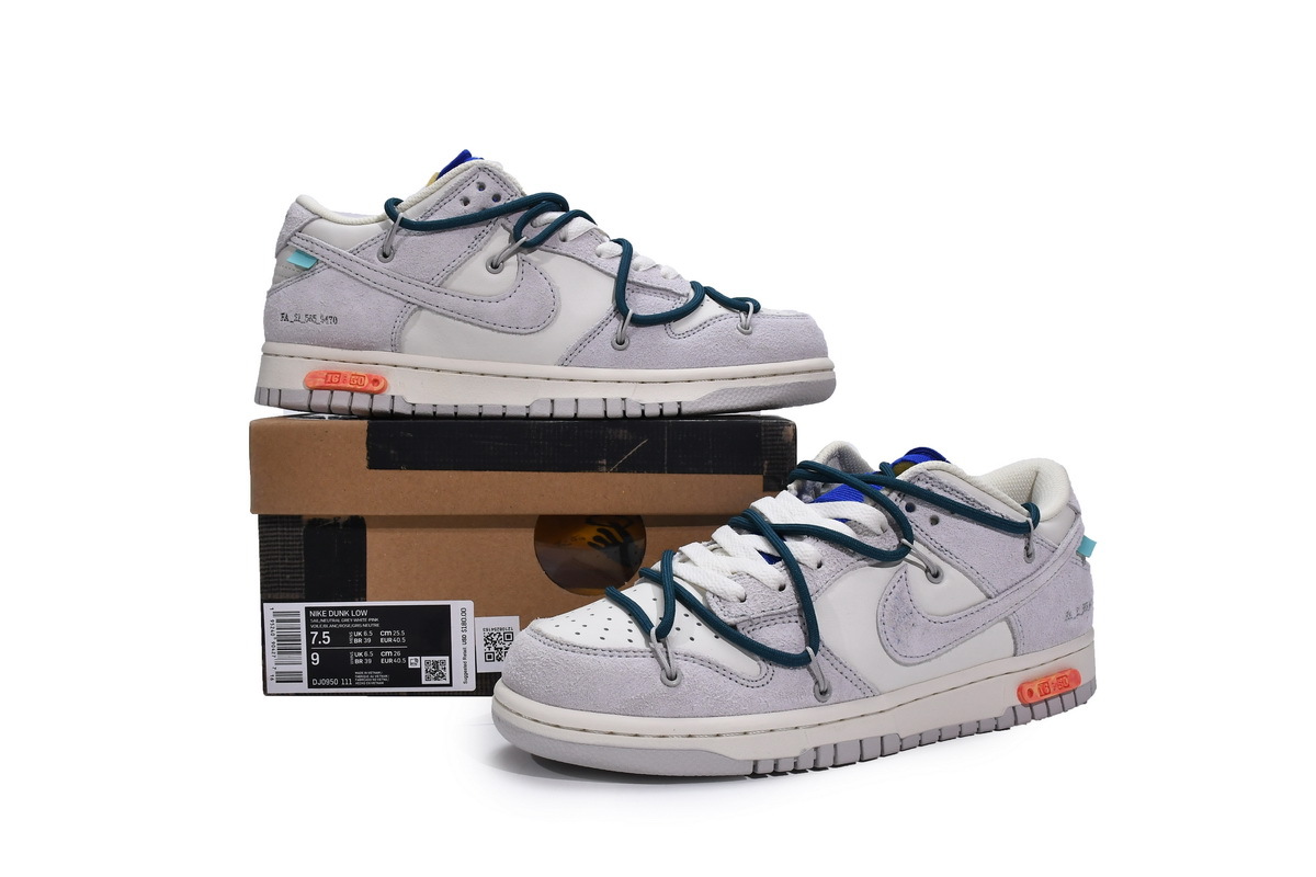 Coco Shoes Nike Dunk Low Off-White Lot 16 DJ0950-111 - Cocoshoesvip.net