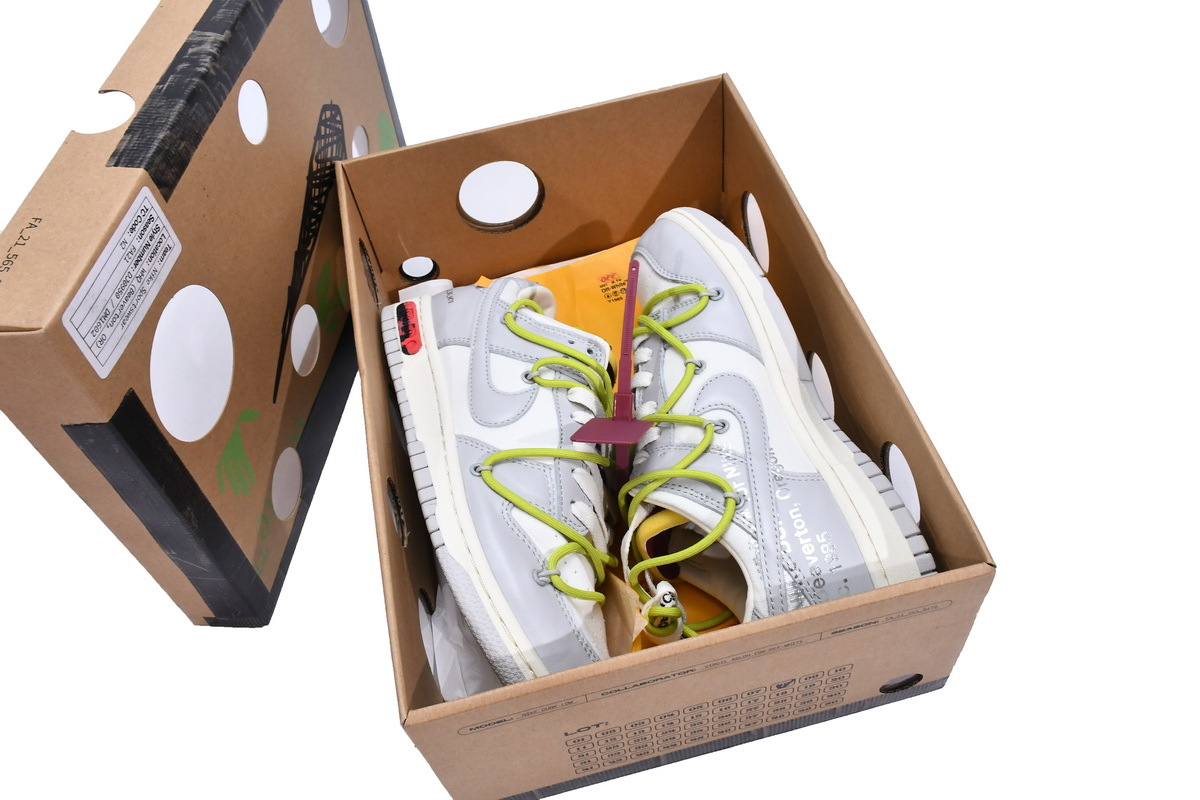 Coco Shoes Nike Dunk Low Off-White Lot 8 DM1602-106 - Cocoshoesvip.net