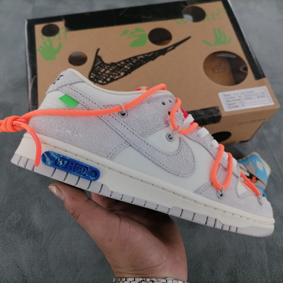 Coco Shoes Nike Dunk Low Off-White Lot 31 DJ0950-116 - Cocoshoesvip.net