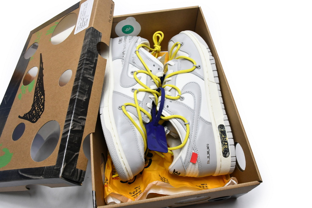 Coco Shoes Nike Dunk Low Off-White Lot 27 DM1602-120 - Cocoshoesvip.net