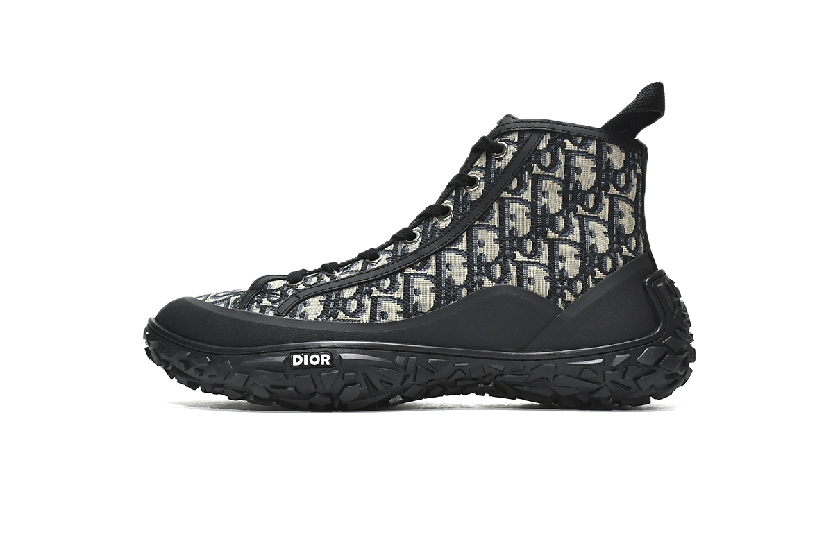 Coco Shoes Dior B28 High Black Beige 3SH131ZJW-H961 - Cocoshoesvip.net