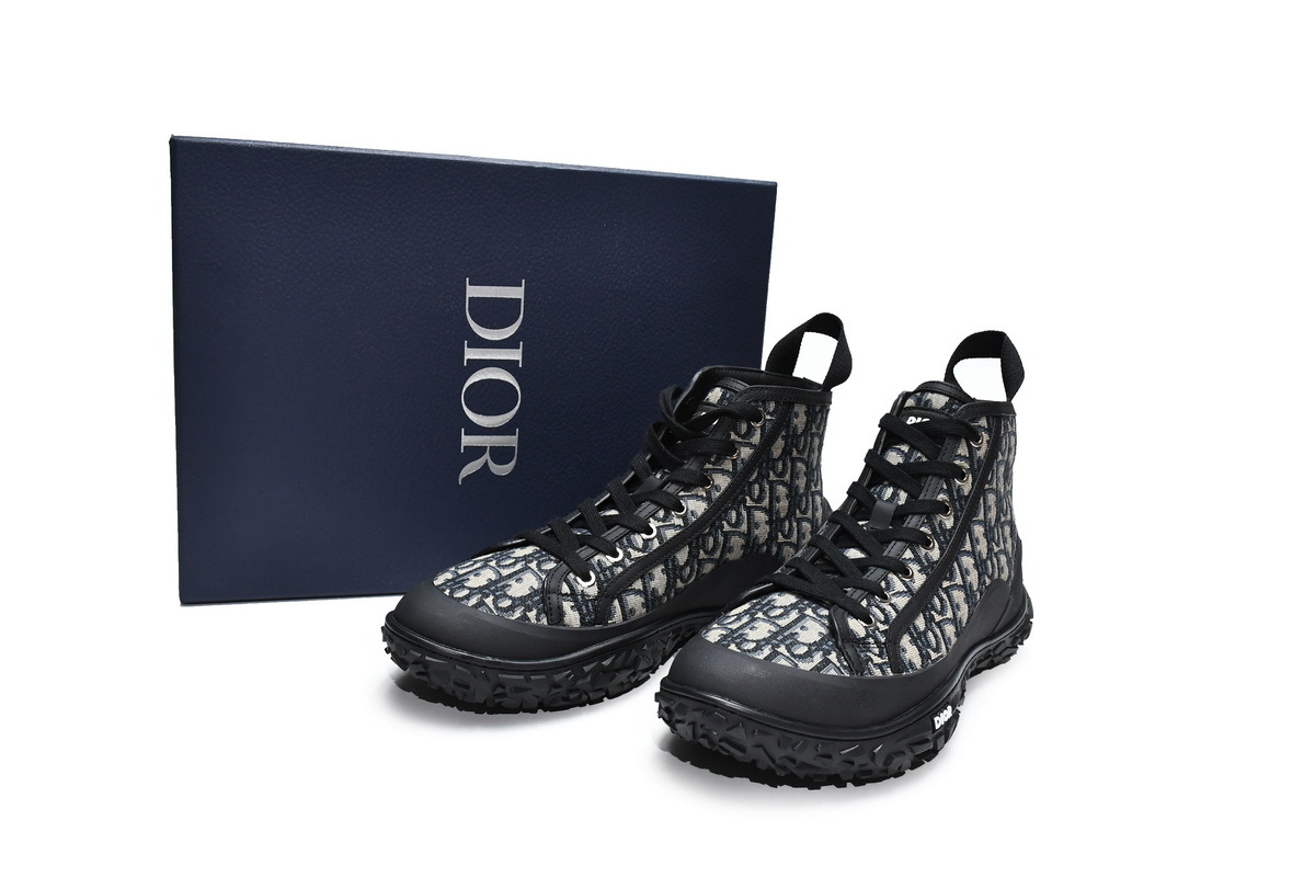 Coco Shoes Dior B28 High Black Beige 3SH131ZJW-H961 - Cocoshoesvip.net