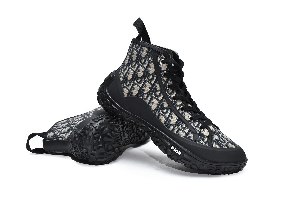 Coco Shoes Dior B28 High Black Beige 3SH131ZJW-H961 - Cocoshoesvip.net