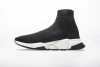 Balenciaga Speed Sock Slip-On Black (Red Logo) 530353 W05GB 1000