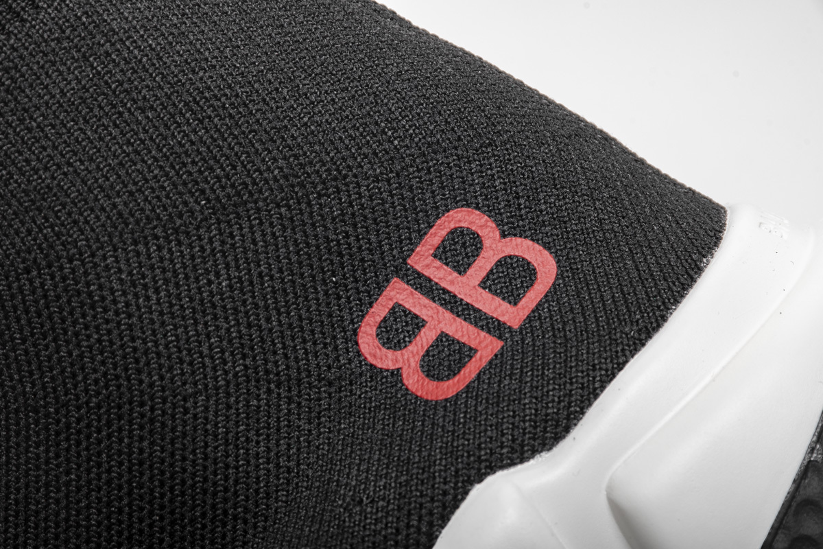 Coco Shoes Balenciaga Speed Sock Slip-On Black (Red Logo) 530353 W05GB 1000 - Cocoshoesvip.net