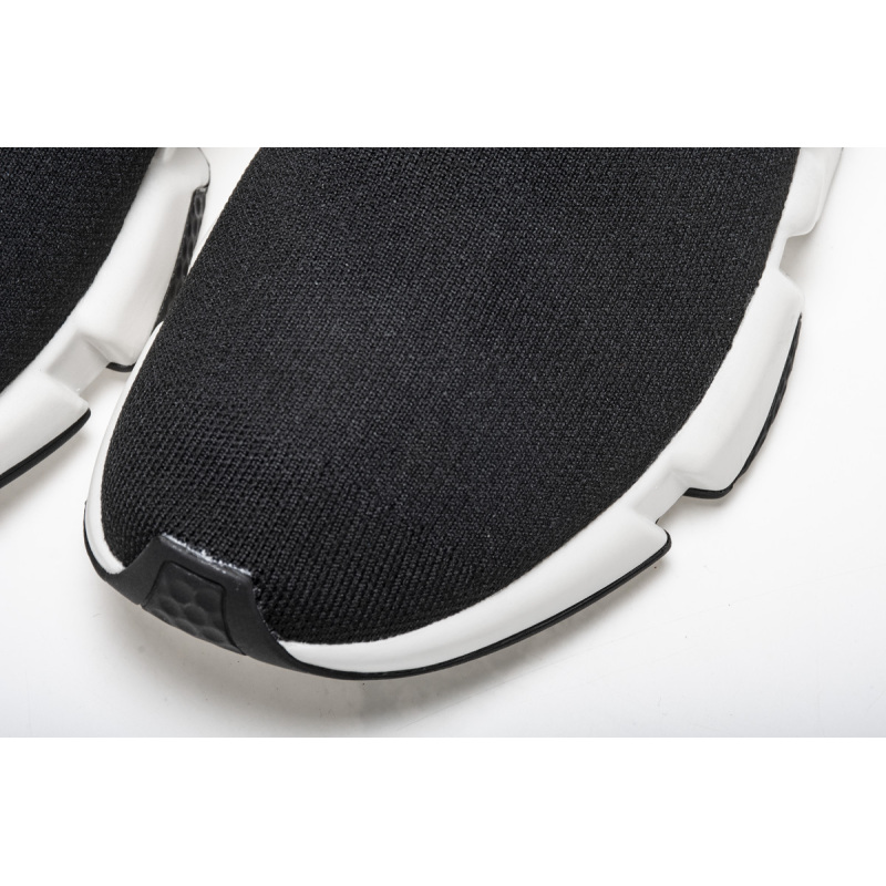 Coco Shoes Balenciaga Speed Sock Slip-On Black (Red Logo) 530353 W05GB 1000 - Cocoshoesvip.net