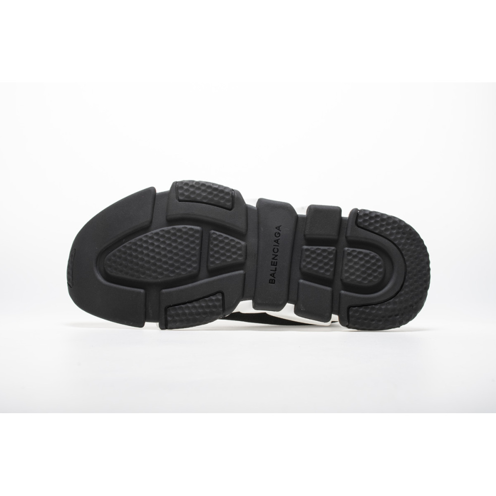 Coco Shoes Balenciaga Speed Sock Slip-On Black (Red Logo) 530353 W05GB 1000 - Cocoshoesvip.net