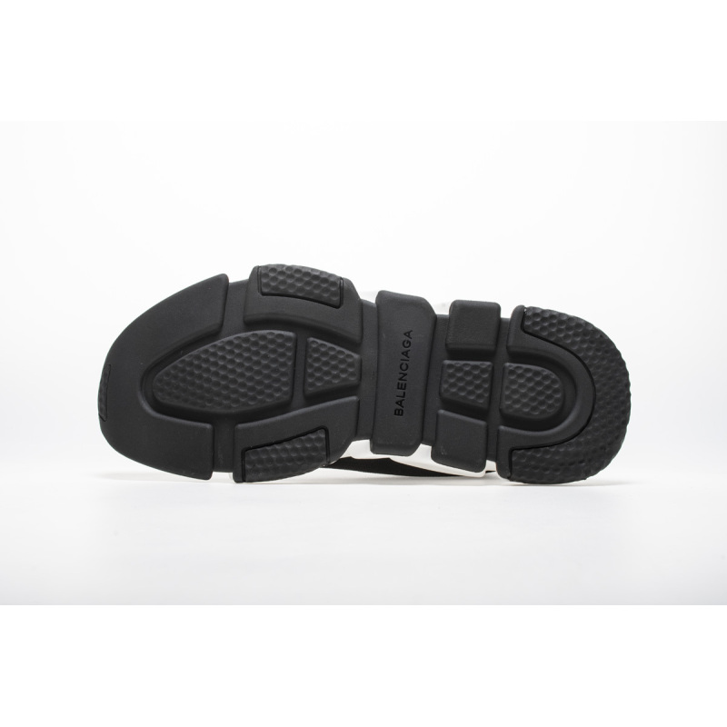 Coco Shoes Balenciaga Speed Sock Slip-On Black (Red Logo) 530353 W05GB 1000 - Cocoshoesvip.net