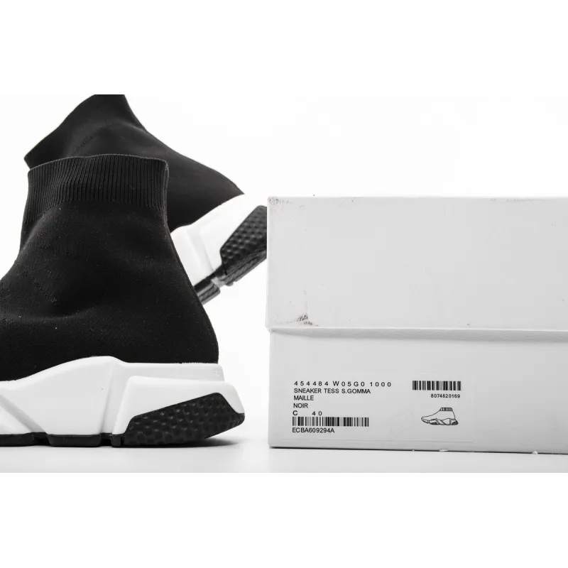 Coco Shoes Balenciaga Speed Recycled Black White 587280W2DBQ1015 - Cocoshoesvip.net